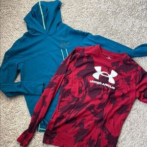 2 Boys xl under armour tees